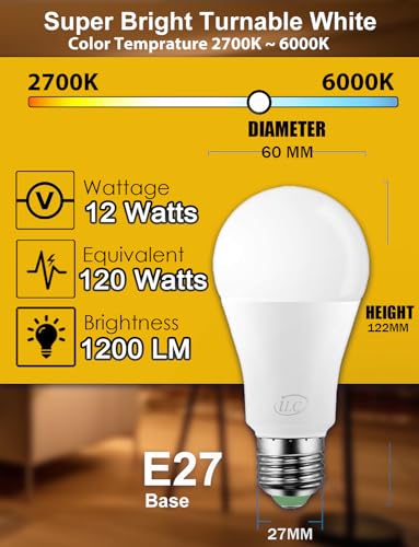 ILC Smart Alexa Light Bulbs, 12W, 6 Pack