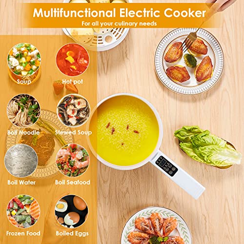 NICAI Kitchen Electric Hot Pot, 1.8L Multifunctional Cooker