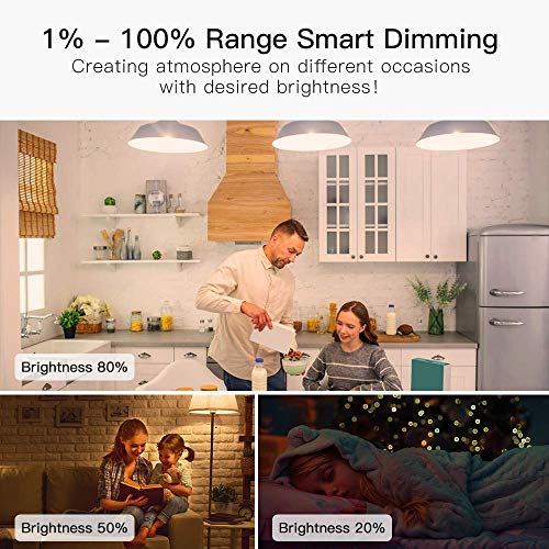 TREATLIFE Smart LED Bulbs - 4-Pack, Dimmable