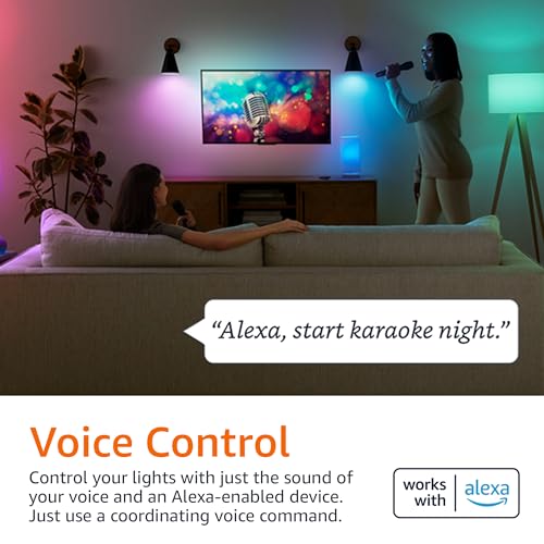 Smart A19 LED Bulb with Alexa Compatibility - Multicolor