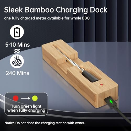 Wamoma Wireless Smart Meat Thermometer with App Control