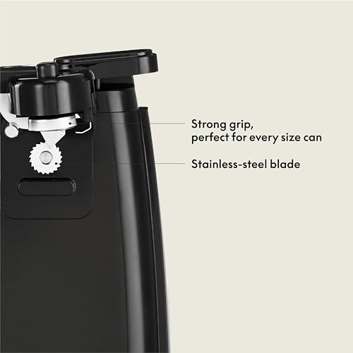 BELLA Electric Can Opener with Knife Sharpener, Multifunctional