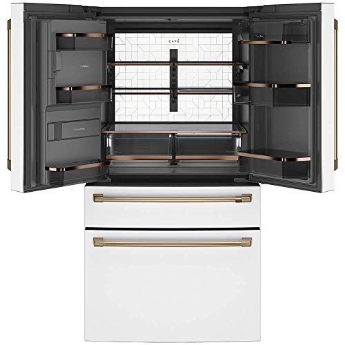 Smart 4-Door French Door Refrigerator in Matte White