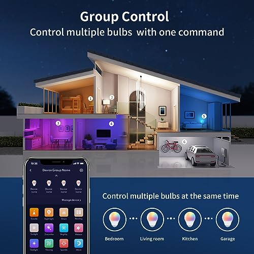 Ailofy Smart LED Light Bulbs, Alexa & Google Compatible