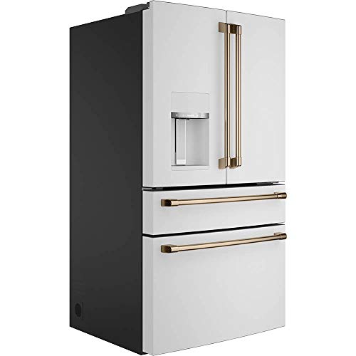 Smart 4-Door French Door Refrigerator in Matte White