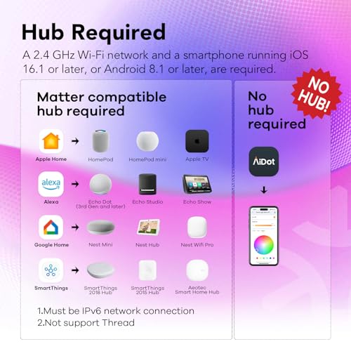 OREiN Smart RGBTW Color Changing Light Bulbs 4-Pack
