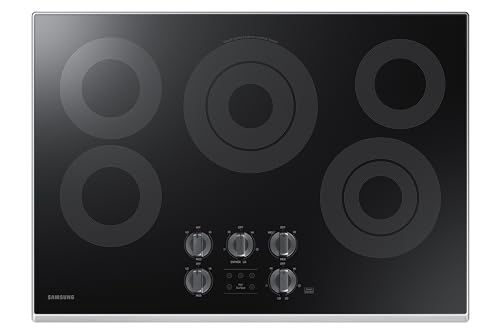 SAMSUNG 30" Smart Electric Cooktop, 5 Elements, Stainless Steel