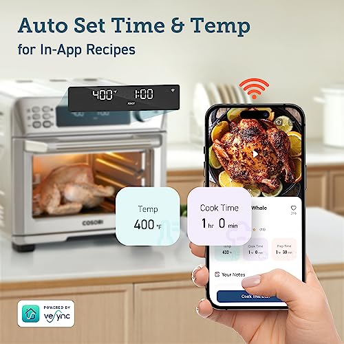 COSORI 12-in-1 Smart Air Fryer Toaster Oven Combo