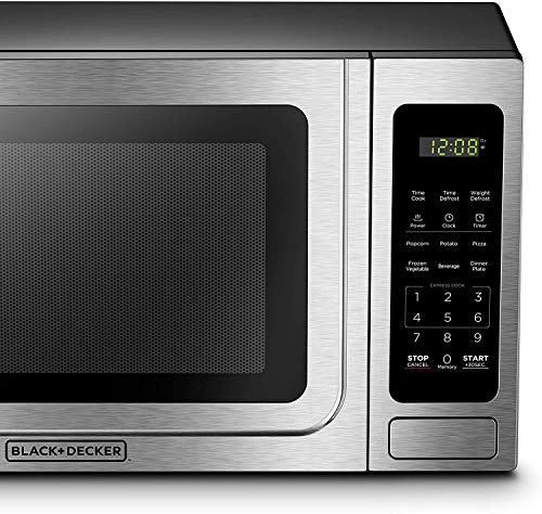 BLACK+DECKER Digital Microwave Oven with Turntable, Child Safety