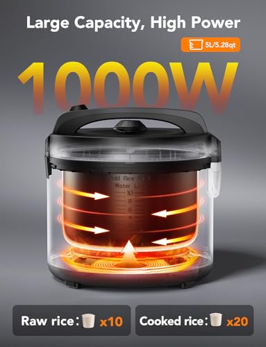 GoveeLife 6-in-1 Smart Rice Cooker with App Recipes