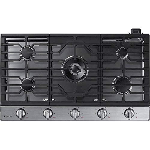Samsung Smart Gas Cooktop with Illuminated Knobs, 5 Burners