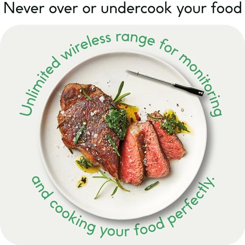 Smart Wireless Meat Thermometer with 2 Probes & Bluetooth