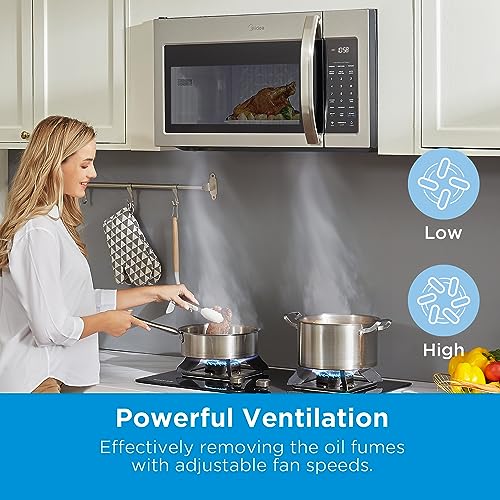 Midea Over The Range Microwave Oven Smart Panel Stainless