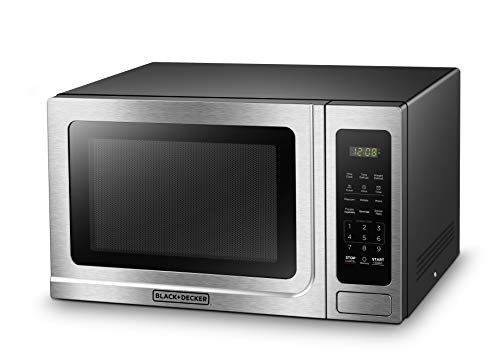 BLACK+DECKER Digital Microwave Oven with Turntable, Child Safety