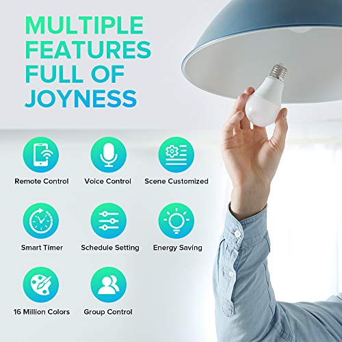 WiFi Color Changing Smart Light Bulbs - 4 Pack