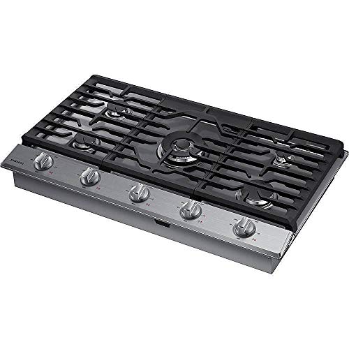 Samsung Smart Gas Cooktop with Illuminated Knobs, 5 Burners