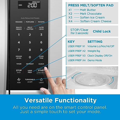 Midea Over The Range Microwave Oven Smart Panel Stainless