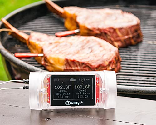GrillEye Max Smart Meat Thermometer for Unlimited Range