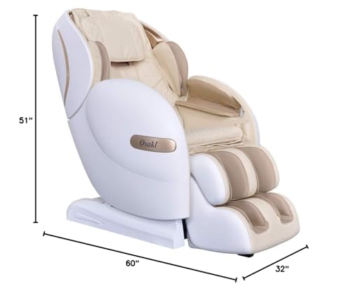 Taupe OS-Monarch Zero Gravity 3D SL-Track Chair with Bluetooth