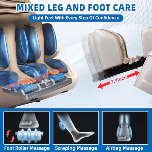 Zero Gravity Full Body Massage Chair with AI Voice