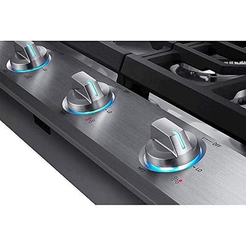 Samsung Smart Gas Cooktop with Illuminated Knobs, 5 Burners