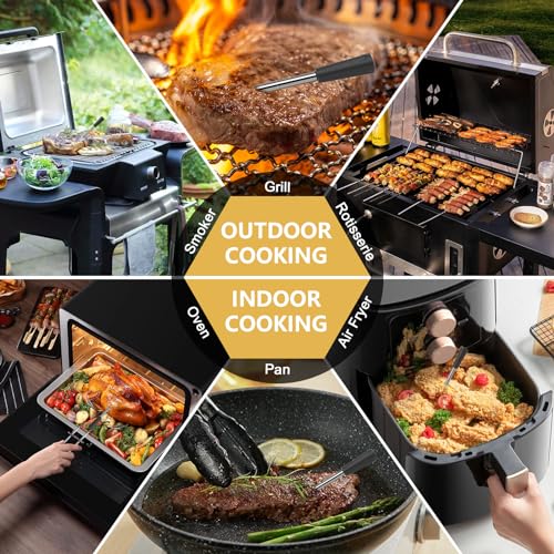 Bluetooth Meat Thermometer with 4 Probes, 500FT Range