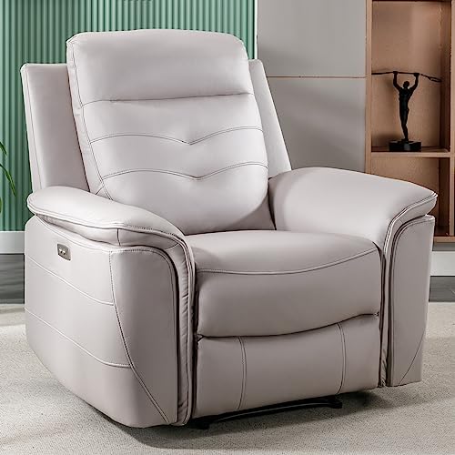 Modern Stripes Electric Recliner Chair with USB Port