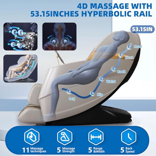Zero Gravity Full Body Massage Chair with AI Voice