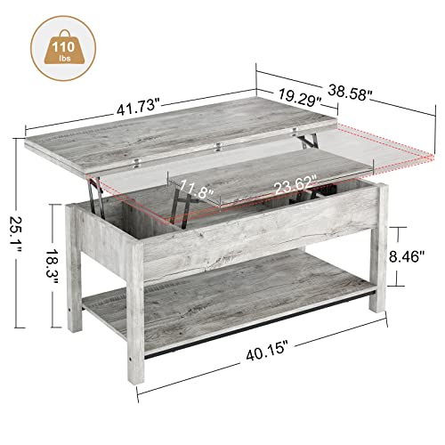 Smart coffee table, Gray color