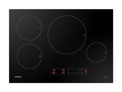 SAMSUNG 30" Smart Induction Cooktop, Wi-Fi, 4 Elements, Black