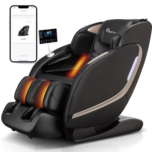 EASPEARL APP Control 4D Massage Chair Recliner (Black)