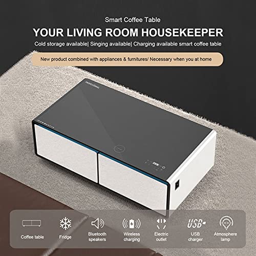 DECORAPORT Smart Coffee Table with Cold Storage & More