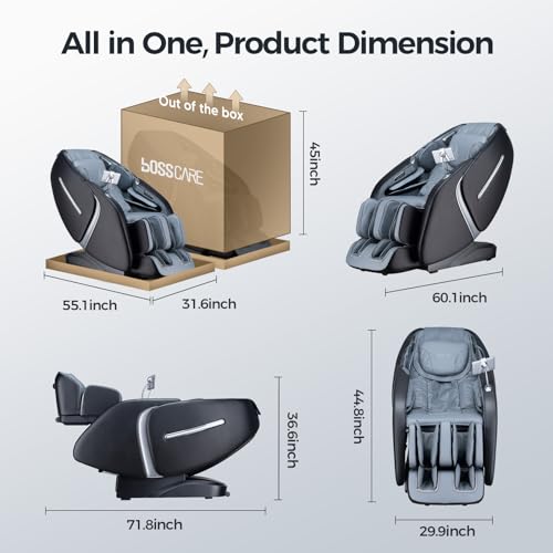 BOSSCARE 4D Zero Gravity Massage Chair with AI