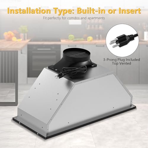 30 Inch Built-in Range Hood with Smart Control Panel