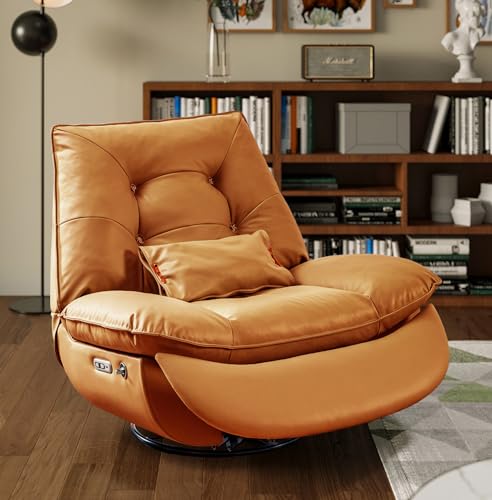 Smart Voice Control Oversized Electric Recliner Chair, Orange