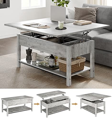 Smart coffee table, Gray color