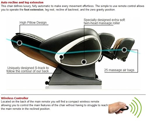 Osaki OS-4000T Black 2D Massage Chair with Zero Gravity
