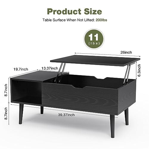 OLIXIS Modern Lift Top Coffee Table Home Automation