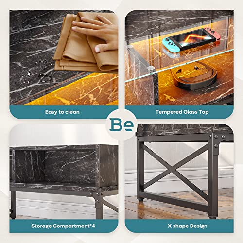 Bestier LED Coffee Table, Modern Style, 42 Inch
