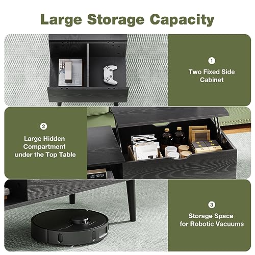 OLIXIS Modern Lift Top Coffee Table Home Automation