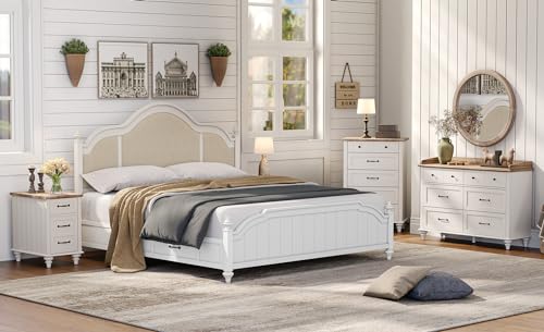 White End Table with Charging Station, Storage, USB Ports