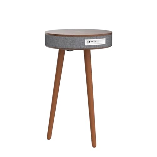Smart End Table with Bluetooth Speaker, Wireless Charger