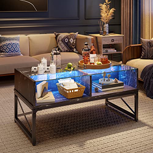 Bestier LED Coffee Table, Modern Style, 42 Inch