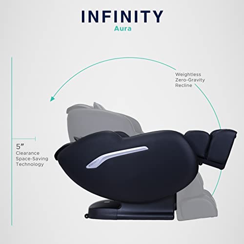 Infinity Aura Full Body Zero Gravity Massage Chair, Classic Black