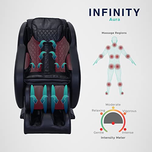 Infinity Aura Full Body Zero Gravity Massage Chair, Classic Black