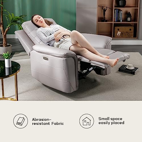 Modern Stripes Electric Recliner Chair with USB Port