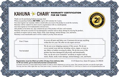 Premium KAHUNA MASSAGE CHAIR for Ultimate Home Relaxation