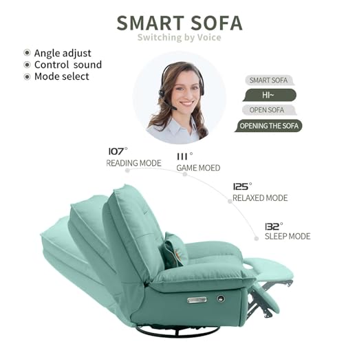 Dozzy Electric Swivel Rocker Recliner with Smart Features