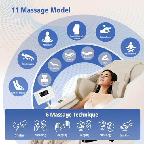 2024 OWAYS 4D Zero Gravity Shiatsu Massage Chair