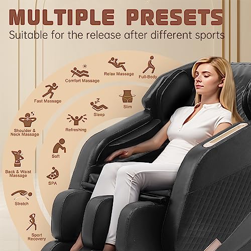 2024 BILITOK Zero Gravity Massage Chair with Bluetooth